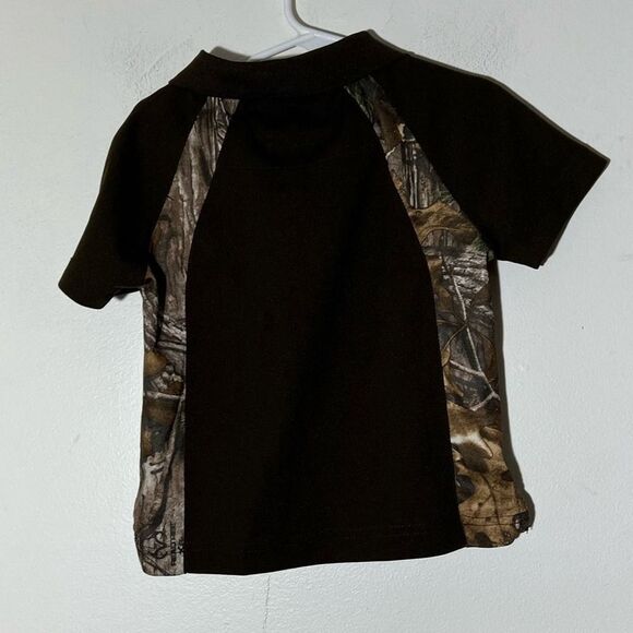 Browning brown orange camo 3T polo shirt - Picture 4 of 6